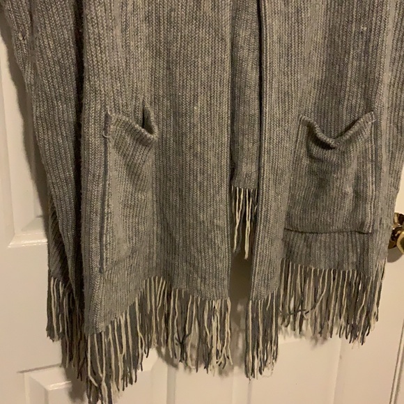 Knit Cowl Pullover Sweater w/ Fringe AS IS - Picture 6 of 9